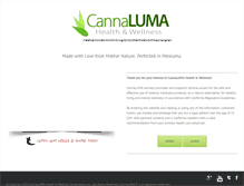 Tablet Screenshot of cannaluma.org